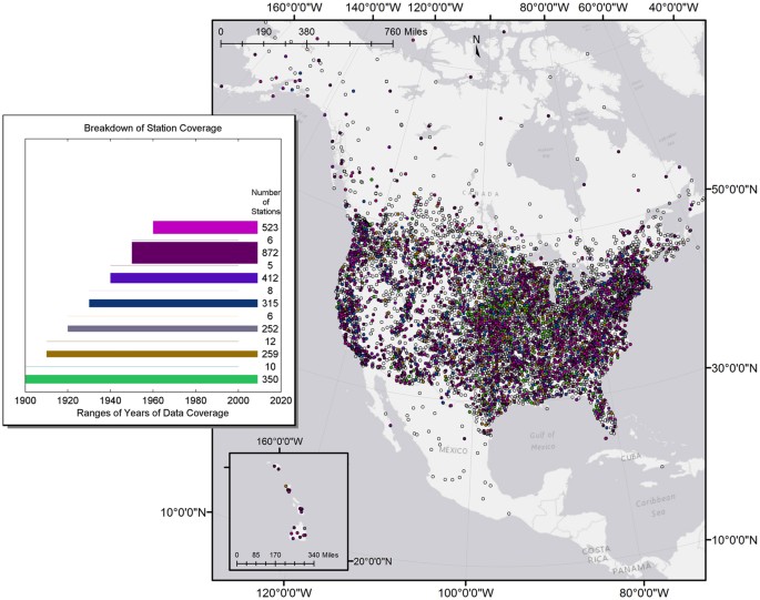 Patterns of change in high frequency precipitation variability over North America