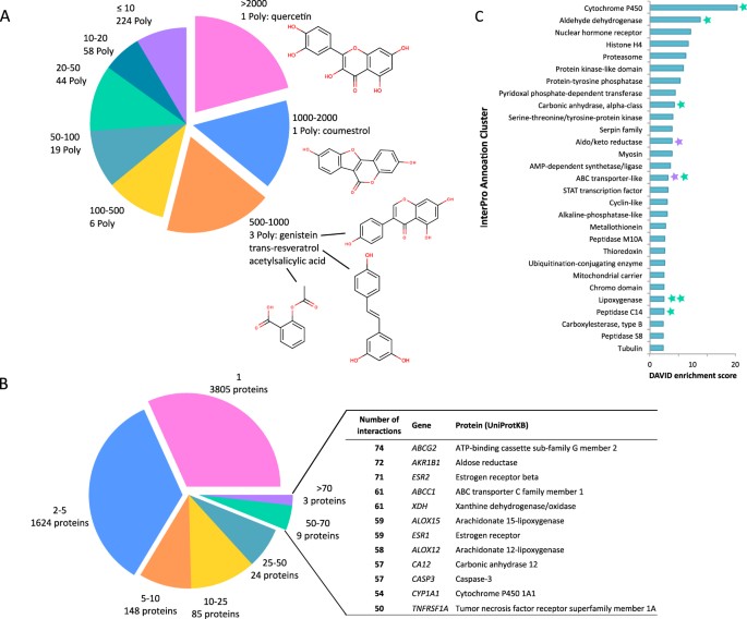 A computationally driven analysis of the polyphenolprotein interactome