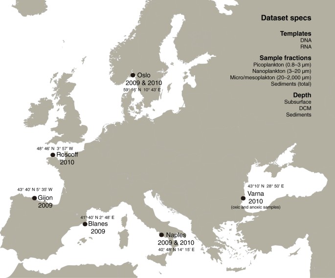 Metabarcoding Analysis On European Coastal Samples Reveals New - map retrieved from wikimedia commons https commons wikimedia org wiki file blank map europe without borders png