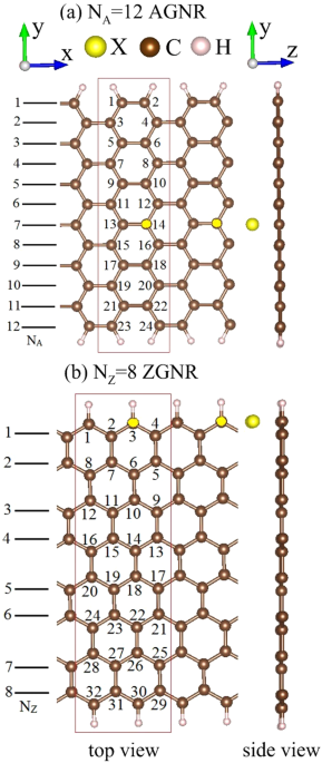 Diverse Electronic And Magnetic Properties Of Chlorination Related Graphene Nanoribbons Scientific Reports