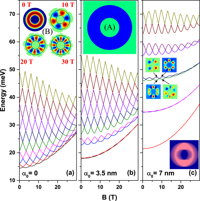 Electronic states in GaAs-(Al,Ga)As eccentric quantum rings under ...
