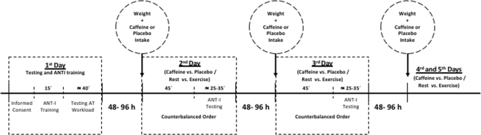 Caffeine intake modulates the functioning of the attentional networks depending on consumption habits and acute exercise demands