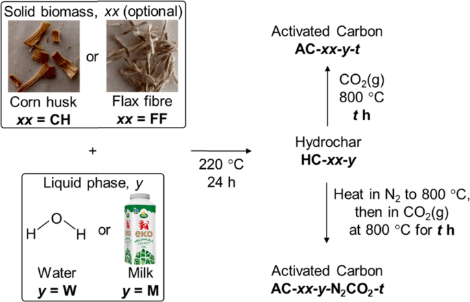 Activated Carbons From Hydrochars Prepared In Milk Scientific Reports