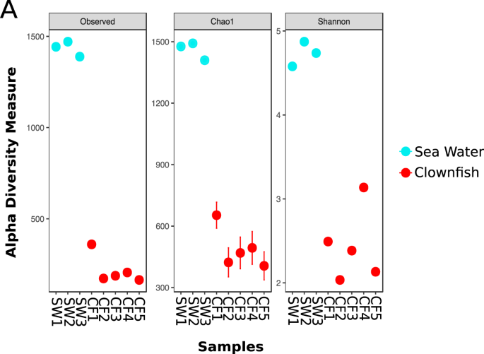 Sea anemone and clownfish microbiota diversity and variation during the initial steps of symbiosis | Scientific Reports