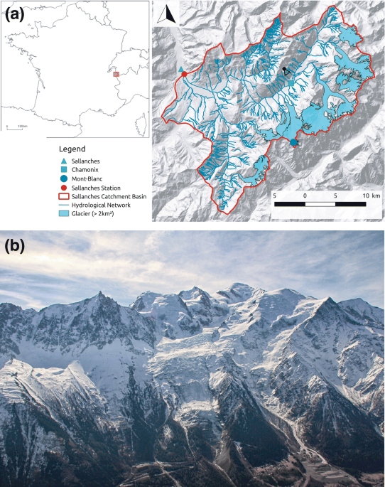 The impact of climate change and glacier mass loss on the hydrology in the Mont-Blanc massif