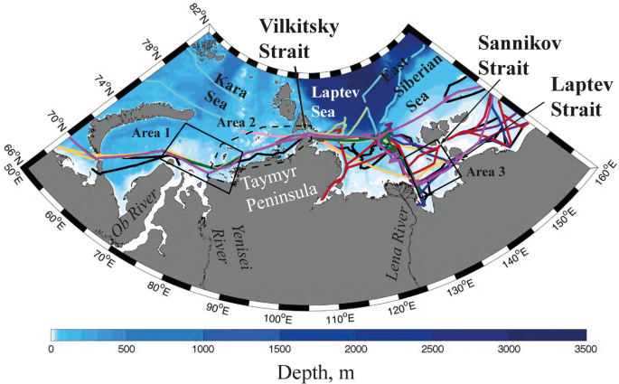 Freshwater transport between the Kara, Laptev, and East-Siberian seas |  Scientific Reports