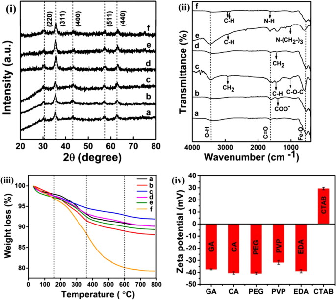 Assessing Magnetic And Inductive Thermal Properties Of Various Surfactants Functionalised Fe 3 O 4 Nanoparticles For Hyperthermia Scientific Reports