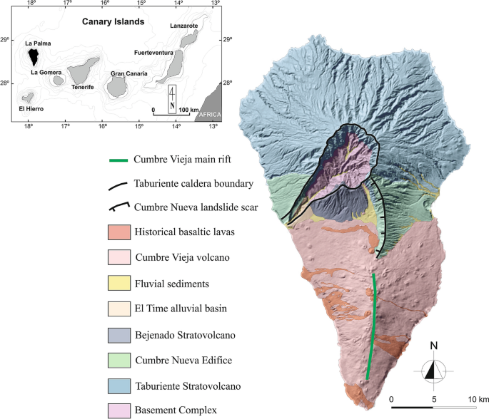 Map Of La Palma Canary Islands La Palma Island (Spain) Geothermal System Revealed By 3D Magnetotelluric  Data Inversion | Scientific Reports