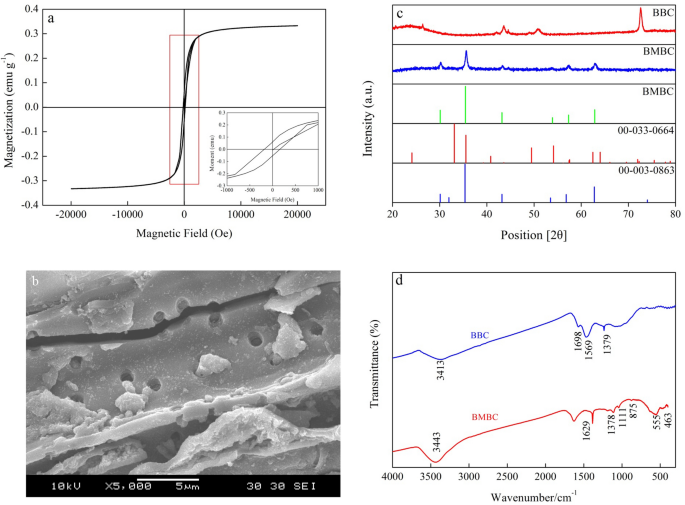 Removal Of Aqueous Cr Vi By Magnetic Biochar Derived From Bagasse Scientific Reports