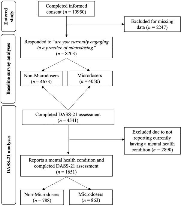 Adults who microdose psychedelics report health related motivations and  lower levels of anxiety and depression compared to non-microdosers |  Scientific Reports