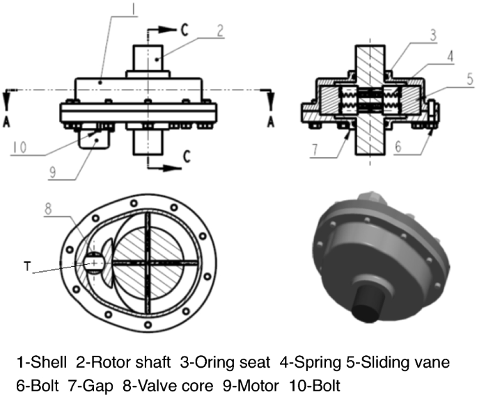 Numerical study on a rotational hydraulic damper with variable damping  coefficient | Scientific Reports