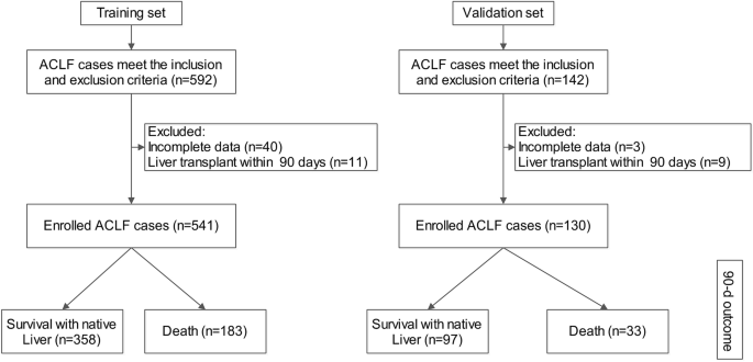 A dynamic prediction model for prognosis of acute-on-chronic liver failure based on the trend of clinical indicators | Scientific Reports A dynamic prediction model for prognosis of acute-on-chronic liver failure based on the trend of clinical indicators | Scientific Reports