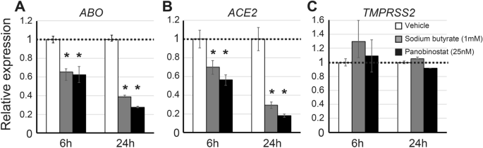 Histone Deacetylase Inhibitors Suppress Ace2 And Abo Simultaneously Suggesting A Preventive Potential Against Covid 19 Scientific Reports