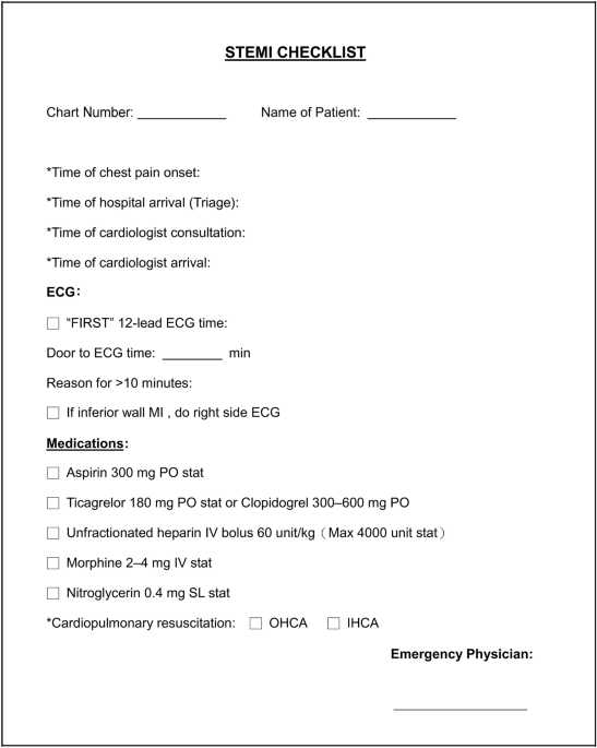 a modified cardiac triage strategy reduces door to ecg time in patients with st elevation myocardial infarction scientific reports