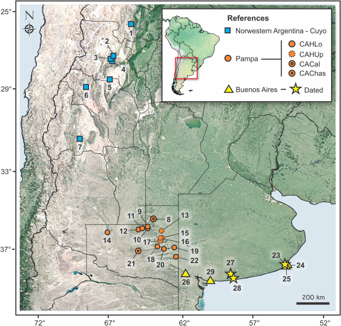 New radiometric 40Ar–39Ar dates and faunistic analyses refine evolutionary  dynamics of Neogene vertebrate assemblages in southern South America |  Scientific Reports