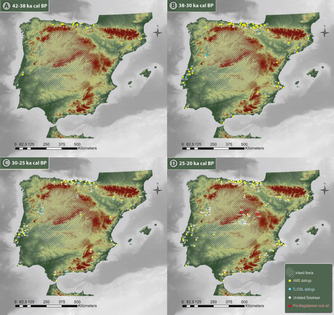First modern human settlement recorded in the Iberian hinterland occurred  during Heinrich Stadial 2 within harsh environmental conditions |  Scientific Reports