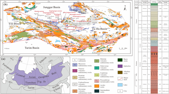 junggar basin map