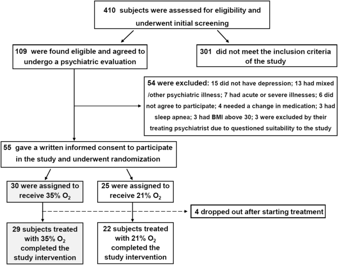 Normobaric Oxygen Treatment For Mild To Moderate Depression A Randomized Double Blind Proof Of Concept Trial Scientific Reports