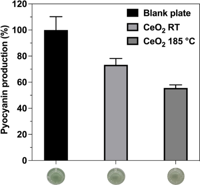 High-throughput synthesis of CeO2 nanoparticles for transparent  nanocomposites repelling Pseudomonas aeruginosa biofilms