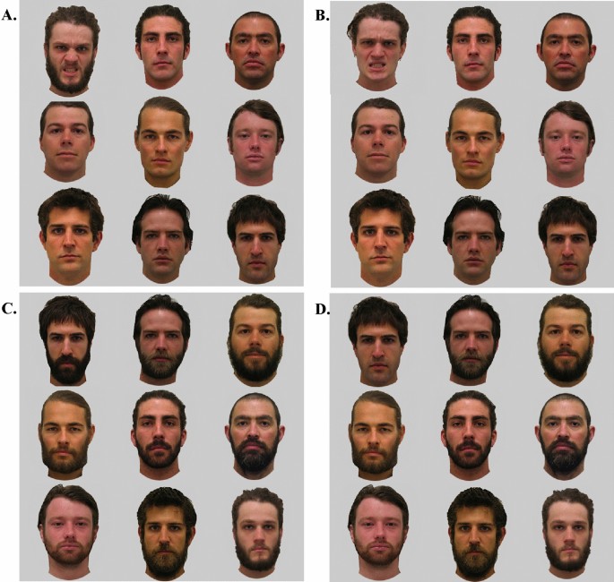 Facial hair may slow detection of happy facial expressions in the