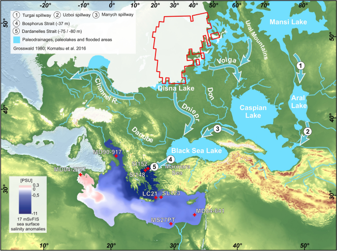 Freshwater influx to the Eastern Mediterranean Sea from the melting of the  Fennoscandian ice sheet during the last deglaciation | Scientific Reports