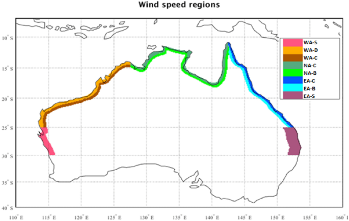Using historical tropical cyclone climate datasets to examine wind