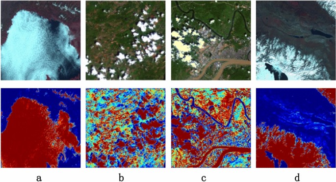 Cloud and snow detection of remote sensing images based on