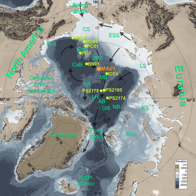 Increased terrigenous input from North America to the northern Mendeleev Ridge (western Arctic Ocean) since the mid-Brunhes Event | Scientific Reports - Nature.com