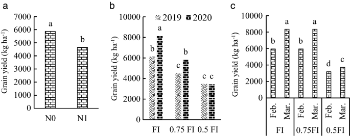 The interacting effects of irrigation, sowing date and nitrogen on water status, protein and yield in pea (Pisum sativum L.) | Scientific Reports - Nature.com