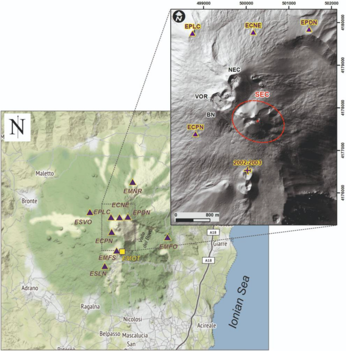 Infrasonic gliding reflects a rising magma column at Mount Etna (Italy) | Scientific Reports