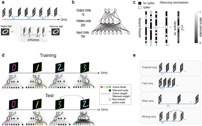 Brain inspired neuronal silencing mechanism to enable reliable sequence identification | Scientific Reports