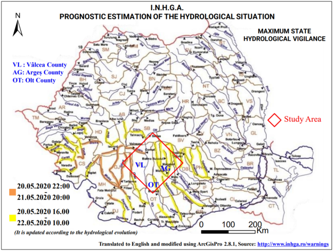 Extraction and mapping of downpour impact and their Cumulonimbus