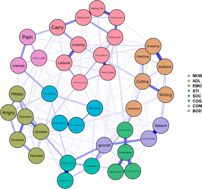 Using network analysis to explore the validity and influential 