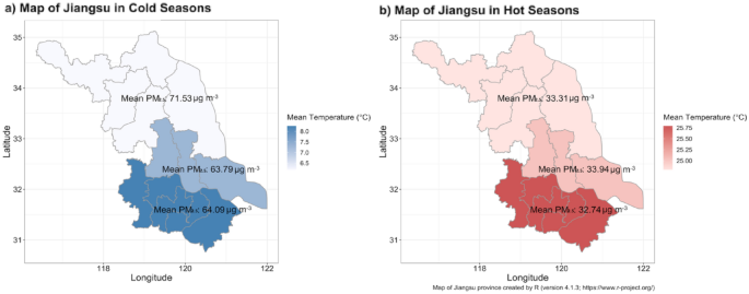 The interactive effects of extreme temperatures and PM2.5 pollution ... - Nature.com