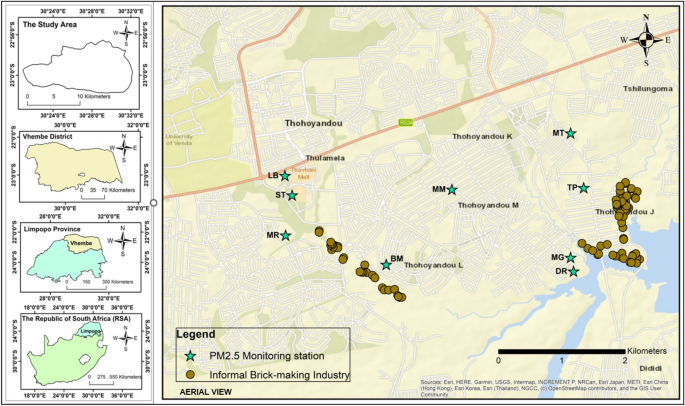 Quantification of ambient PM2.5 concentrations adjacent to 