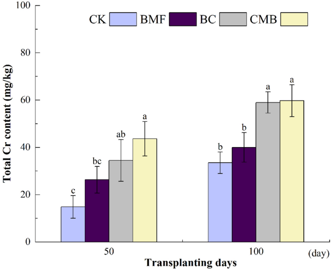 Combined effects of biochar and biodegradable mulch film on chromium bioavailability and the agronomic characteristics of tobacco
