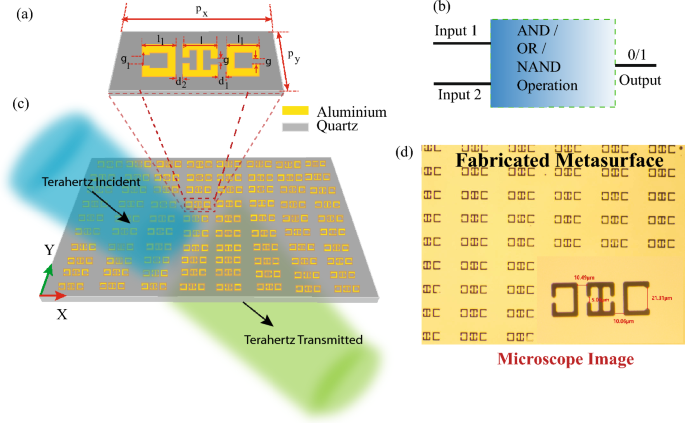 Terahertz binary computing in a coupled toroidal metasurface