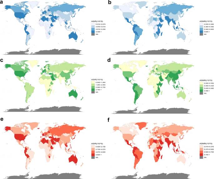 Temporal trends of thyroid cancer in China and globally from 1990 to ...
