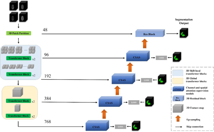 DTASUnet: a local and global dual transformer with the attention ...