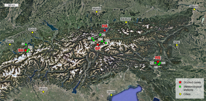 Climate warming detected in caves of the European Alps | Scientific Reports