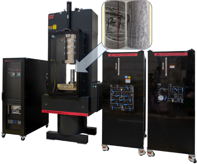 Failure modes affected by stress concentration in gneiss: laboratory triaxial experiment and numerical reproduction