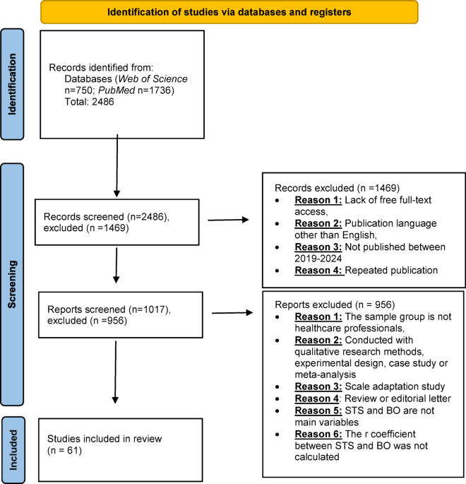 Secondary traumatic stress and burnout in healthcare professional: systematic review and a meta-analysis based on correlation coefficient