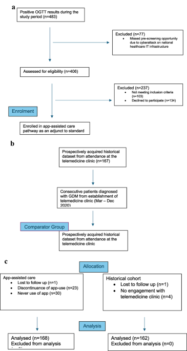 Impact of a novel smartphone application for remote monitoring of gestational diabetes on glycaemic control and birth outcomes: a pilot observational study
