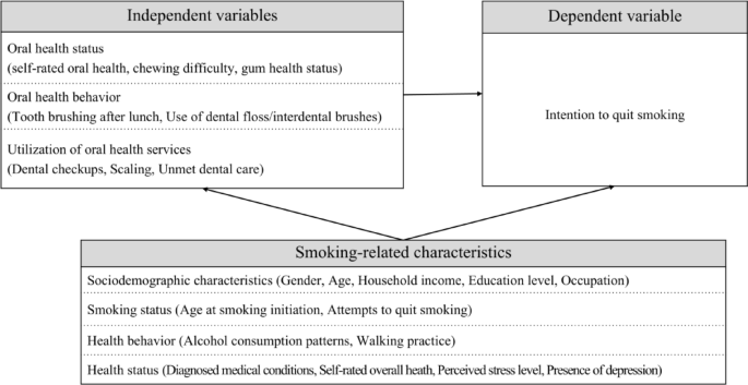 Influence of oral health on smoking cessation intention in current smokers with insights from a nationally representative survey