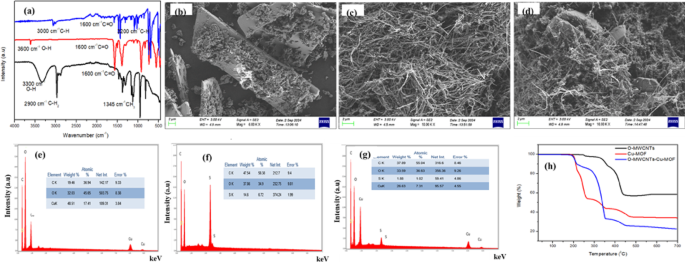 Metal-organic framework modified carbon nanotubes for hydrogen ...