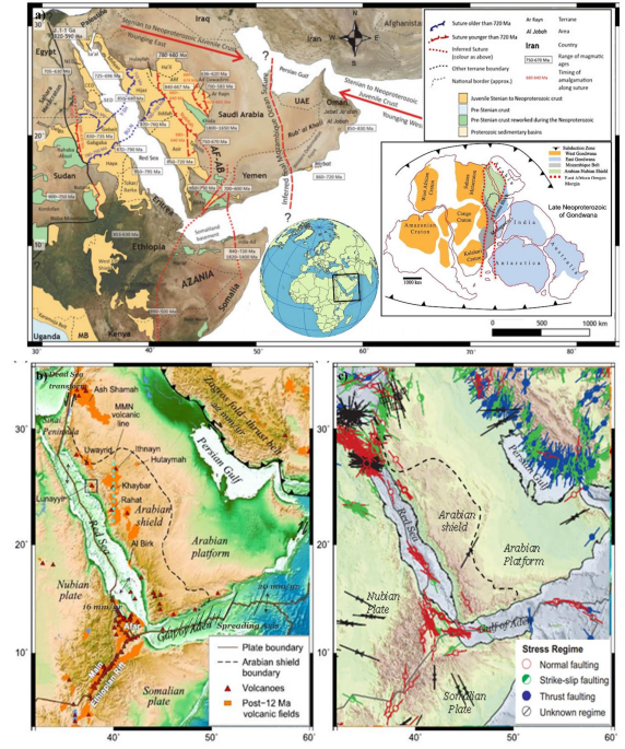 Modeling of the Arabian/Nubian shield’s geothermal structure: a multi-parametric analysis using geophysical and geological tools - Scientific Reports
