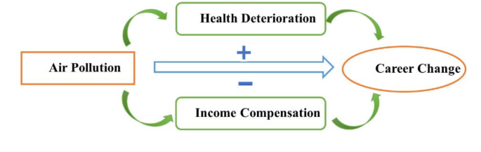 The impact of air pollution on career changes among Chinese workers