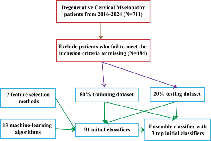 A stacking ensemble machine learning model for predicting postoperative axial pain intensity in patients with degenerative cervical myelopathy