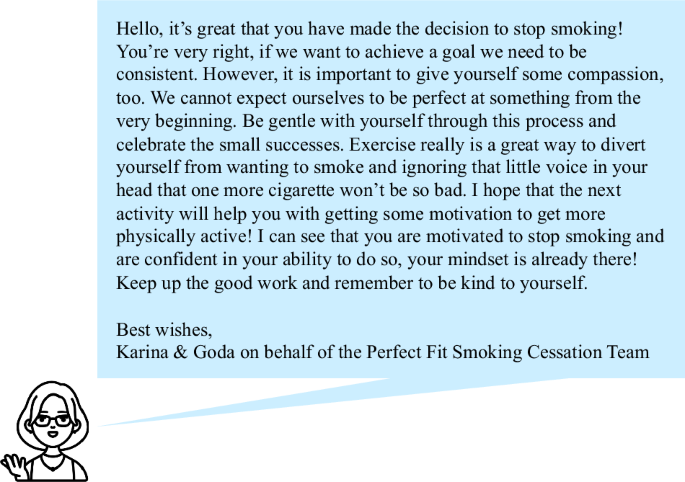 Psychological, economic, and ethical factors in human feedback for a chatbot-based smoking cessation intervention