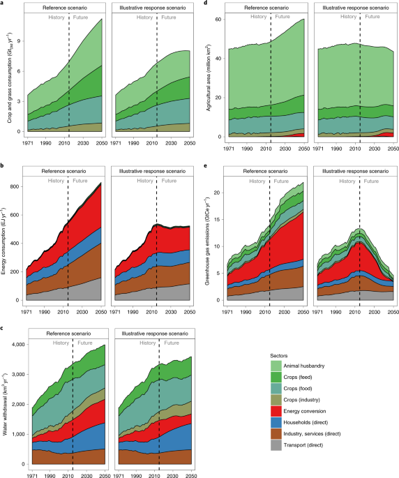 Integrated scenarios to support analysis of the food–energy–water nexus